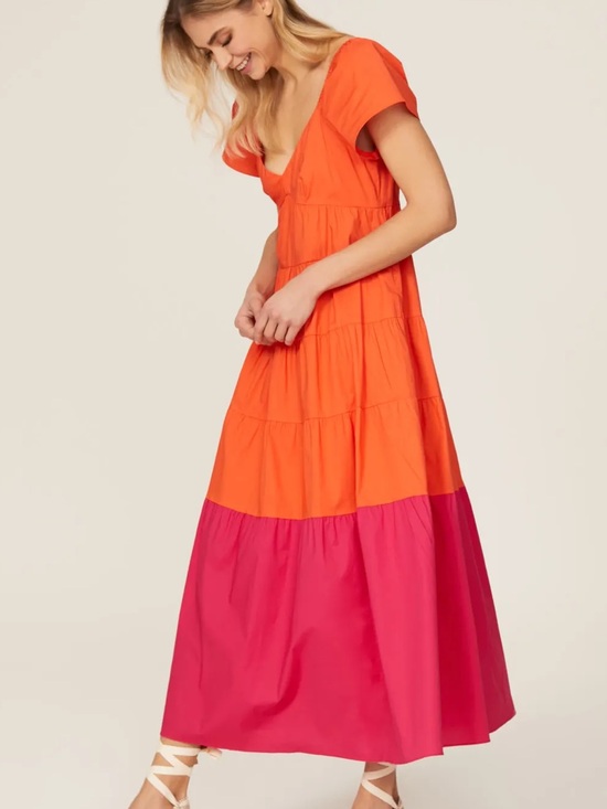 Donna Morgan Dresses & Skirts - Donna Morgan Colorblock Tiered Maxi
